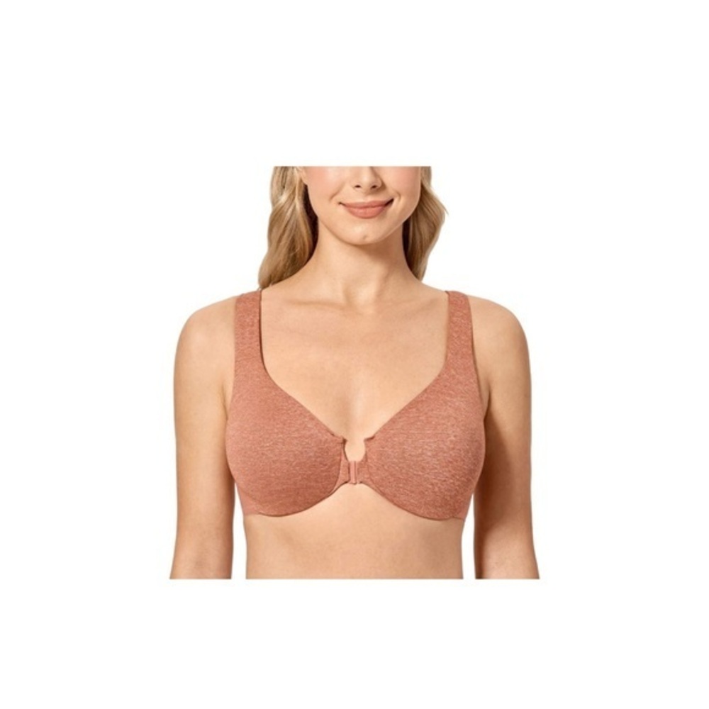 NWT DELIMIRA Front Closure Racerback Bras Underwire Plunge Bras 40E